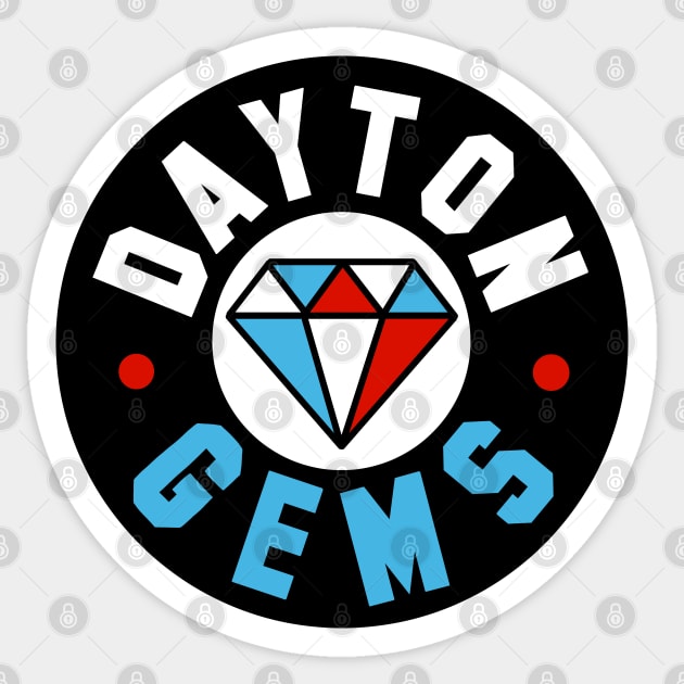 Vintage Dayton Gems Hockey 2009 Sticker by LocalZonly